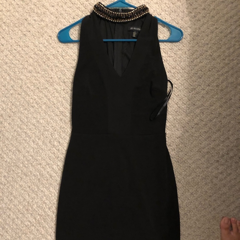 Black mini dress